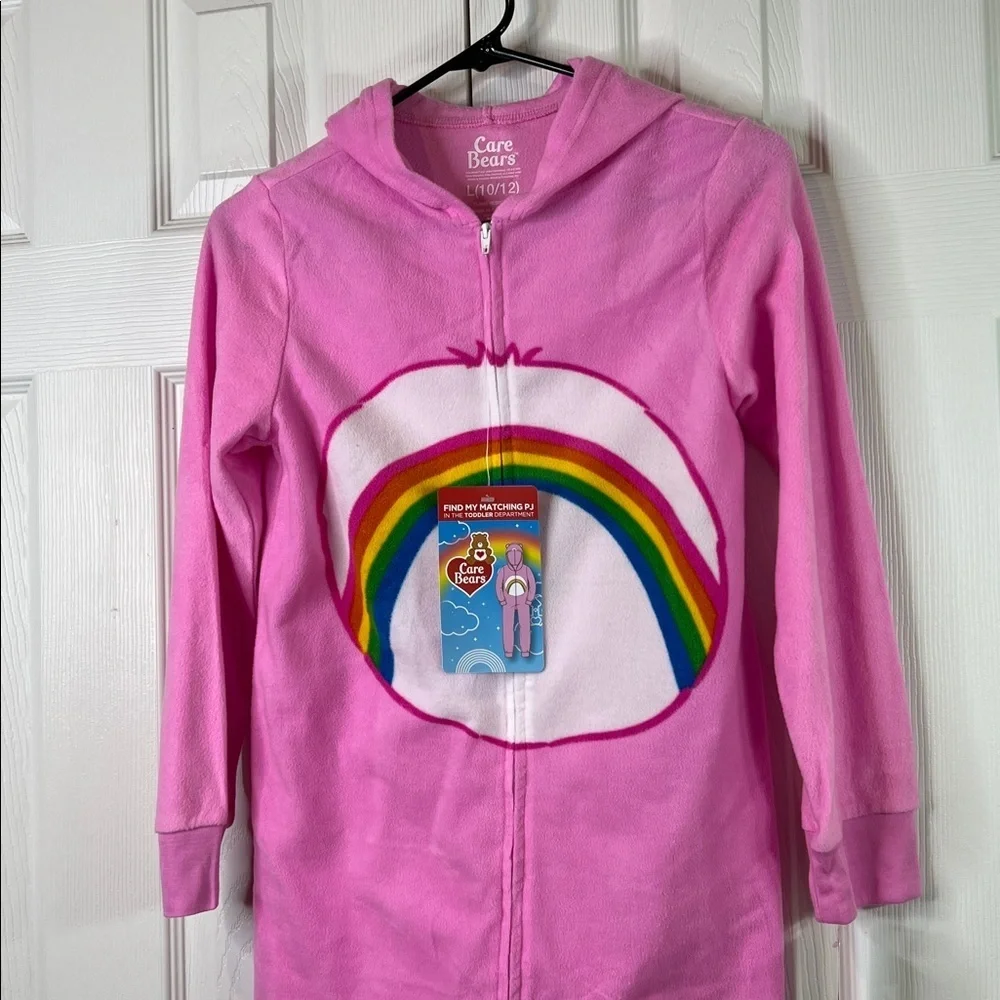 Girls' Care Bears Union Suit - Pink L (10/12)